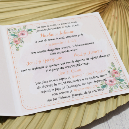 Invitatie nunta SOMON PASTEL, tip felicitare - cod: N113 [3]