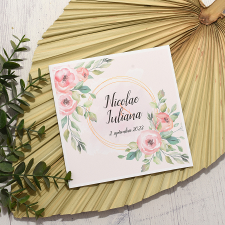 Invitatii Nunta - Invitatie nunta SOMON PASTEL, tip felicitare - cod: N113