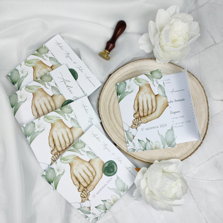 Invitatie nunta si botez -baietel - cu sigiliu - cod: N149 [4]
