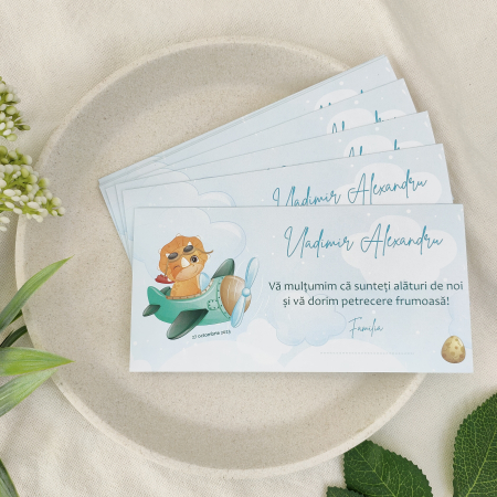 Plicuri de bani Botez - Plic de bani botez DINO baietel - cod: PBB 133