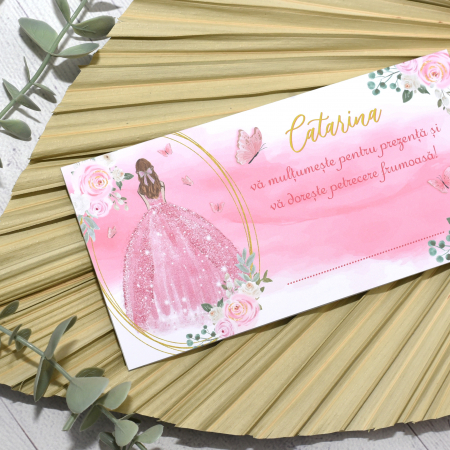 Plic de bani botez PRINTESA, fetita cod: PBB121 [1]