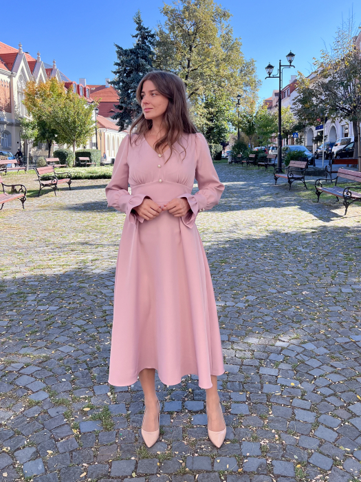 Rochie Anna - roz [1]