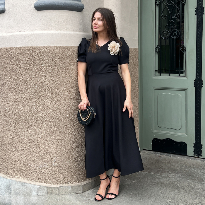 rochie Elina de culoare neagra [1]