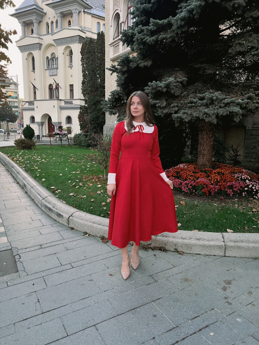 rochie Paris culoare rosie [2]