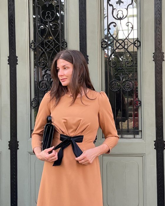 Rochie Whisper Cream – Rochie midi elegantă Aroer Studio [2]