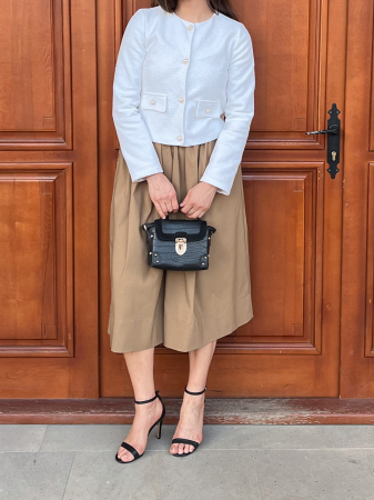 fusta cadenza culoare maro deschis [1]