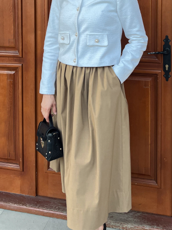 fusta cadenza culoare maro deschis [2]