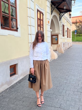 Fuste - fusta cadenza culoare maro deschis