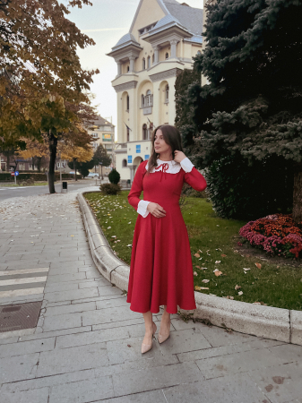 Rochii - rochie Paris culoare rosie