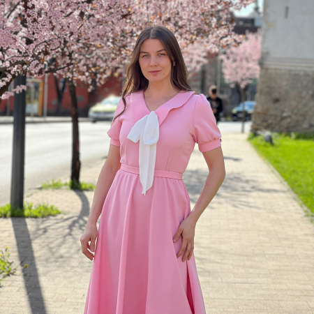 Rochii - rochie Vespera culoare roz