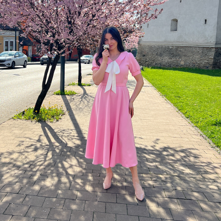 rochie Vespera culoare roz [1]