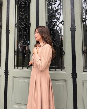 Rochie Whisper SoftPink – Rochie midi elegantă Aroer Studio [2]