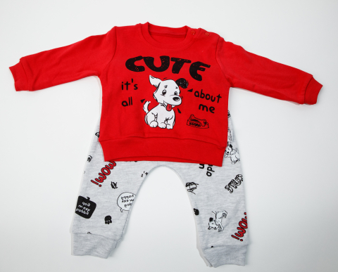 Baieti - Set 2 piese Cute Puppy