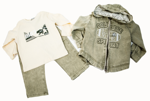 Baieti - Set 3 piese College Sport Style