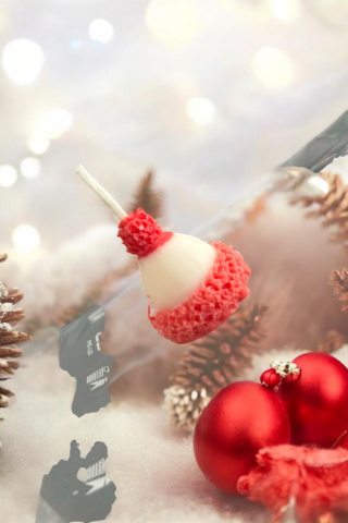 Lumanari de craciun - Lumanare caciulita