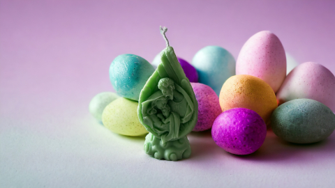 Produse - Lumanare "Frunza cu Isus"