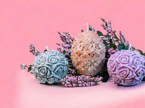 Produse - Lumanare ou cu flori