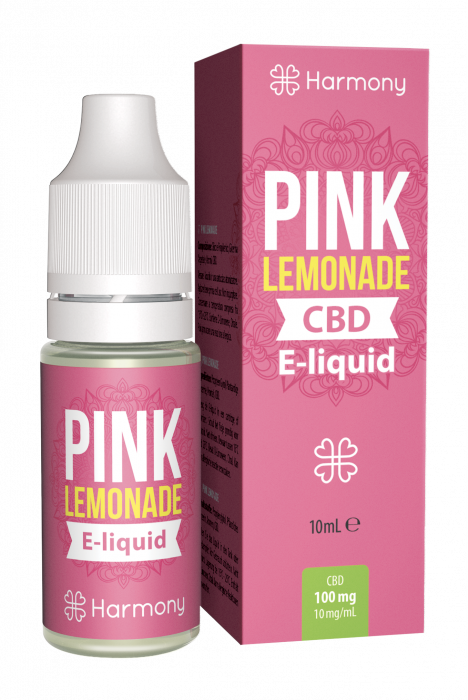 CBD e-liquid - Pink Lemonade 10ml (Harmony) [1]