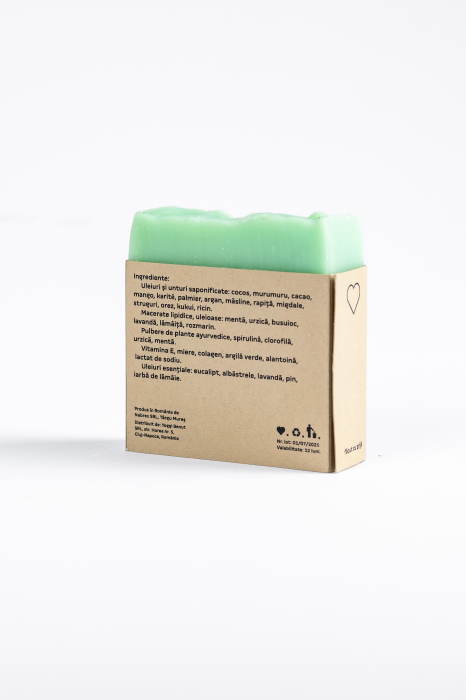 Sapun cu clorofila, spirulină si urzica - Fata [5]