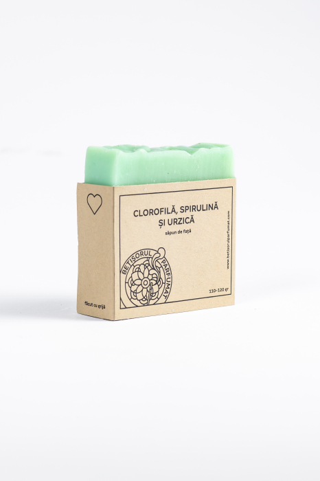 Sapun cu clorofila, spirulină si urzica - Fata [3]