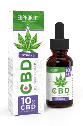 Produse CBD - Euphoria CBD 10%, 10ml - Full Spectrum