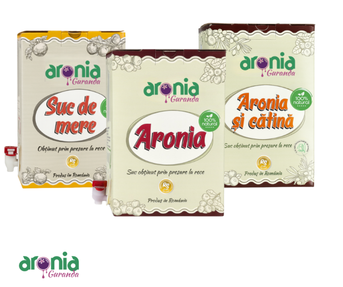 Pachet Suc de Mere, Aronia și Aronia & Cătină – Aronia Guranda 3×3L [1]
