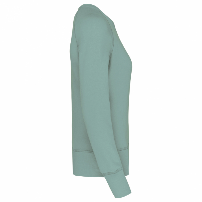 Bluza dama, Bumbac Organic 80%, material foarte moale flausat frantuzesc, calduroasa, croiala relaxata, lejera, Sage [2]