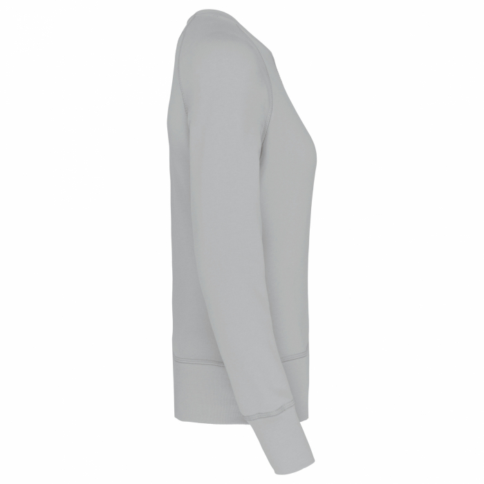 Bluza dama, Bumbac Organic 80%, material foarte moale flausat frantuzesc, calduroasa, croiala relaxata, lejera, Snow Grey [2]