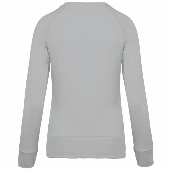 Bluza dama, Bumbac Organic 80%, material foarte moale flausat frantuzesc, calduroasa, croiala relaxata, lejera, Snow Grey [3]