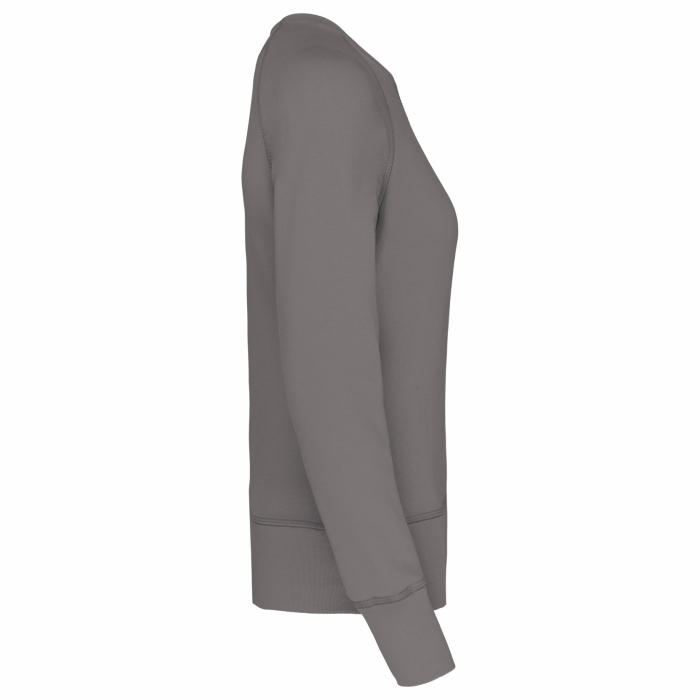 Bluza dama, Bumbac Organic 80%, material foarte moale flausat frantuzesc, calduroasa, croiala relaxata, lejera, Storm Grey [2]