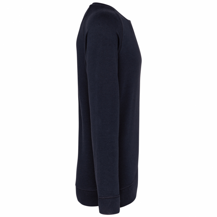 Bluza dama, Bumbac Organic foarte Moale Flausat Frantuzesc, croiala relaxata, lejera, cu gat larg, Bleumarin [2]