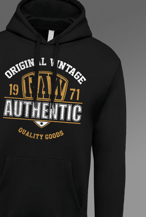 Hanorac barbati cu imprimeu, Authentic Vintage [4]