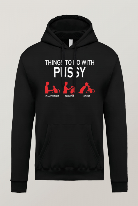 Hanorac barbati cu imprimeu, Things to do with Cats [1]