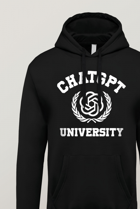 Hanorac barbati cu imprimeu, ChatGpt University [3]