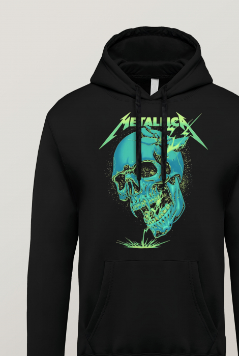 Hanorac barbati cu imprimeu, Metall Rocks [3]