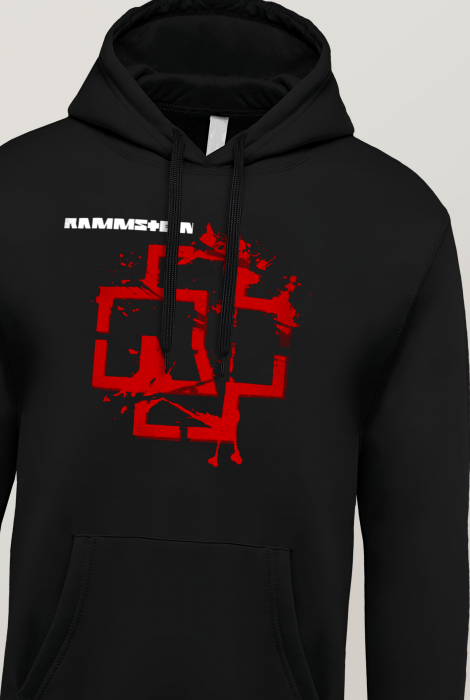 Hanorac barbati cu imprimeu, Ramm Red - Rock and Roll [4]