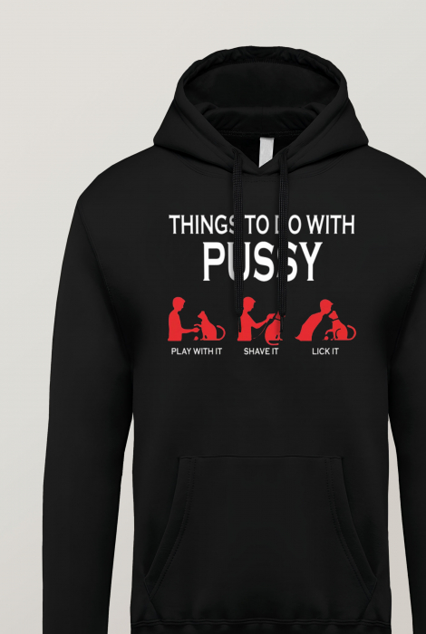 Hanorac barbati cu imprimeu, Things to do with Cats [3]