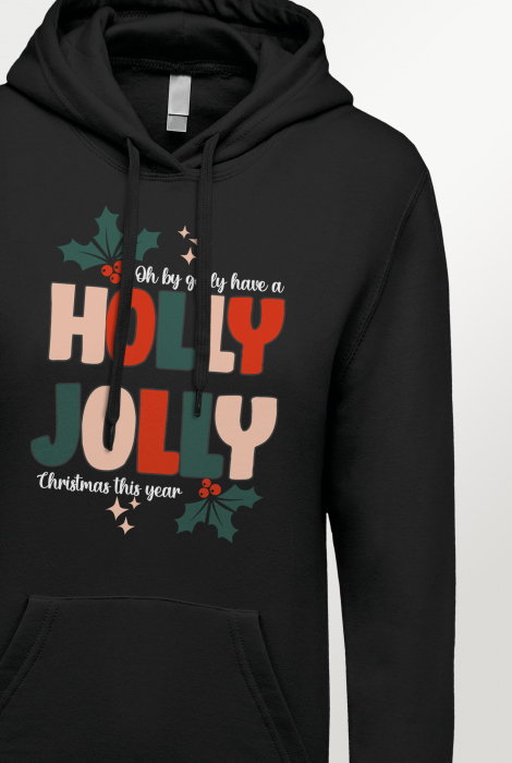 Hanorac cu imprimeu dama - Craciun Holly Jolly [3]