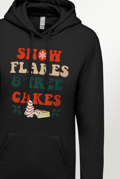 Hanorac cu imprimeu dama - Craciun, Snow Flakes [3]