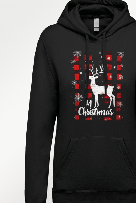 Hanorac cu imprimeu dama - Craciun Fericit [2]