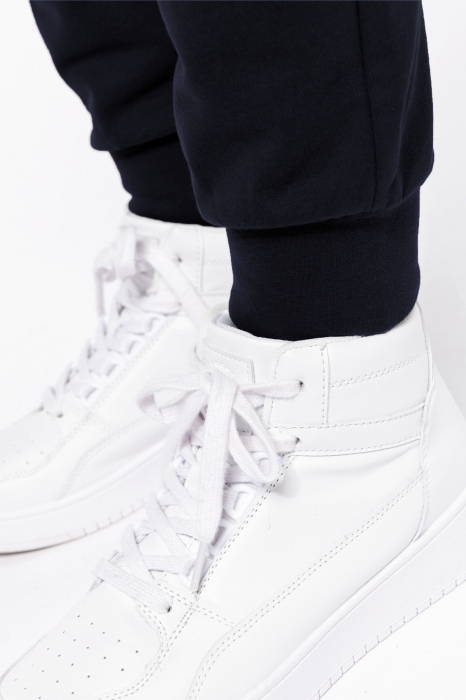 Pantaloni barbati, de trening, bumbac, 2 buzunare laterale, banda elastica, prindere in talie cu snur, grosi densitate 280 g/m2, Navy [5]