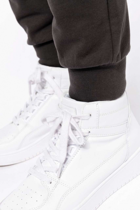 Pantaloni dama, de trening, bumbac, 2 buzunare laterale, banda elastica, prindere in talie cu snur, grosi densitate 280 g/m2, Gri [2]