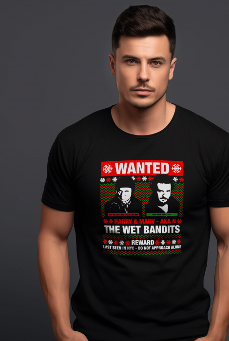 Tricou barbati, Craciun - Harry & Marv The Wet Bandits [2]