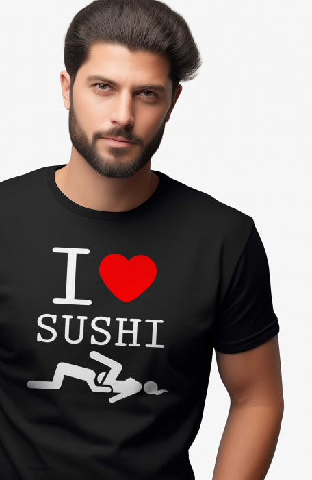Tricou barbati, I love sushi [3]