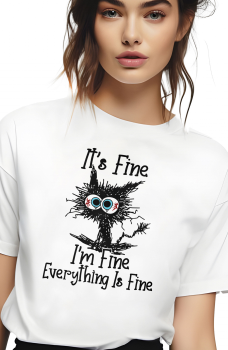 Tricou dama, I'm fine Everything is fine [2]