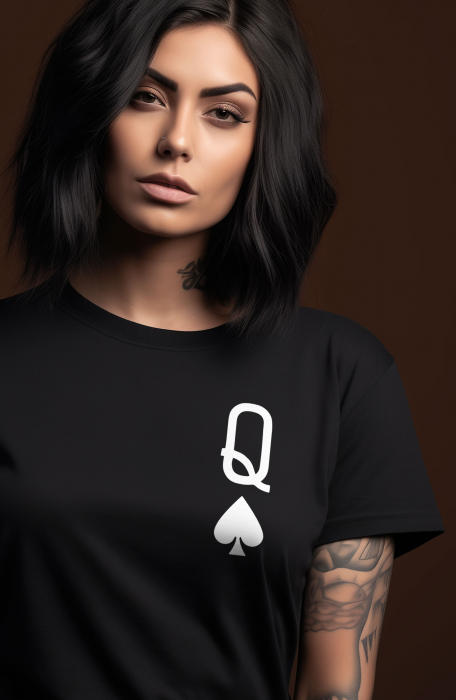 Tricou dama, Queen, Negru [3]