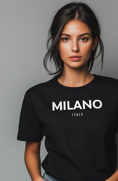 Tricou dama, Milano Italia, Italy, Negru [2]