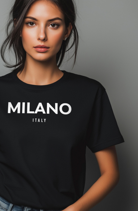 Tricou dama, Milano Italia, Italy, Negru [3]