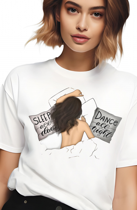 Tricou dama, Sleep all day - Dance all night [2]