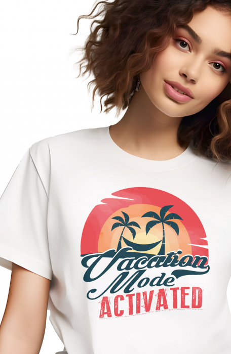 Tricou dama, Vacation Mode Activated [3]